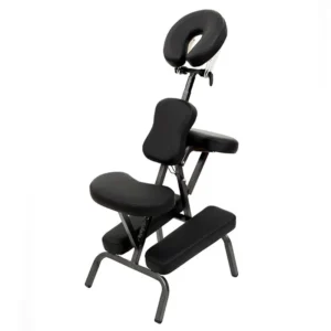 SILLA PLEGABLE NEGRA PARA MASAJE